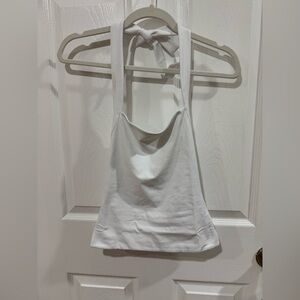 Aritzia White Halter Top